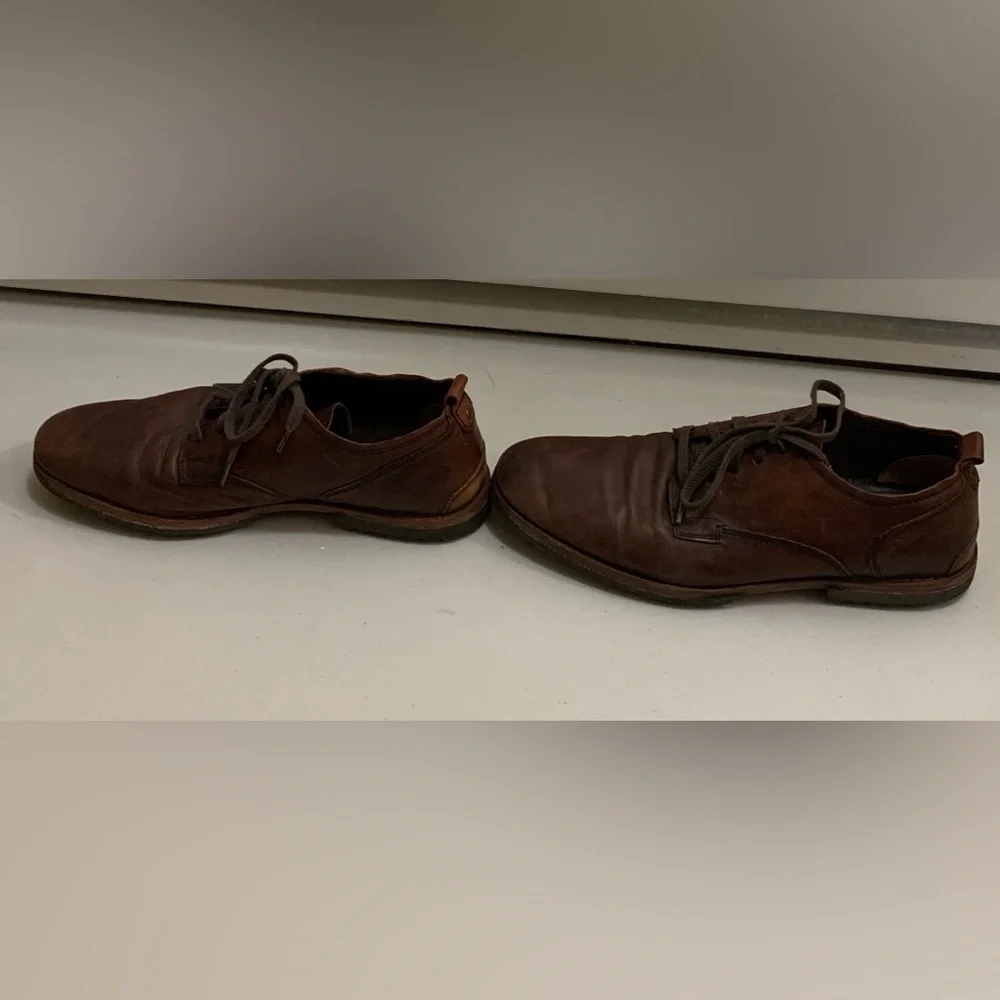 Timberland Boot Company Bardstown Oxford Distressed Brown Leather Shoes Men’s 11